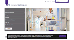 Desktop Screenshot of klinikum-guetersloh.de