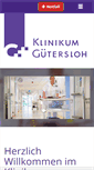 Mobile Screenshot of klinikum-guetersloh.de